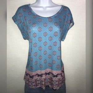 Pink Rose short sleeve top